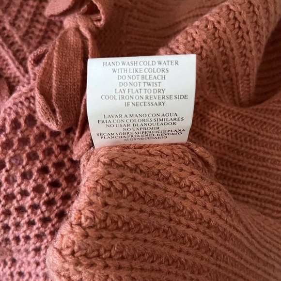 June & Hudson WOMENS Magenta Long Sleeve Round Neck Cable Knit Sweater Medium - Picture 8 of 8